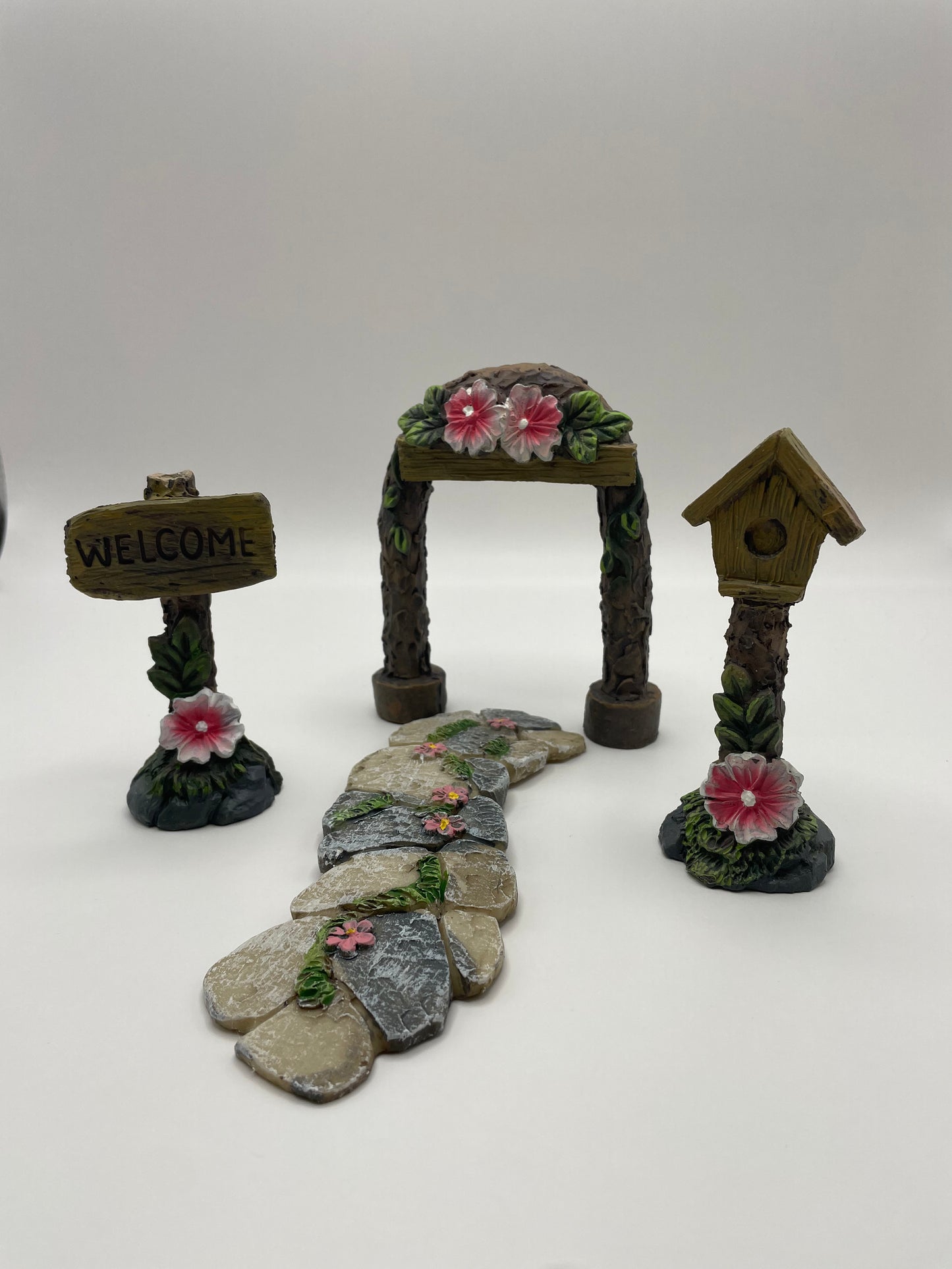 4pc Fairy Garden Path Set